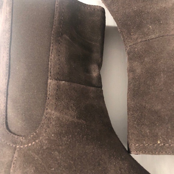 Adrienne Vittadini Brown Suede Boots Size 8.5 - Picture 16 of 16